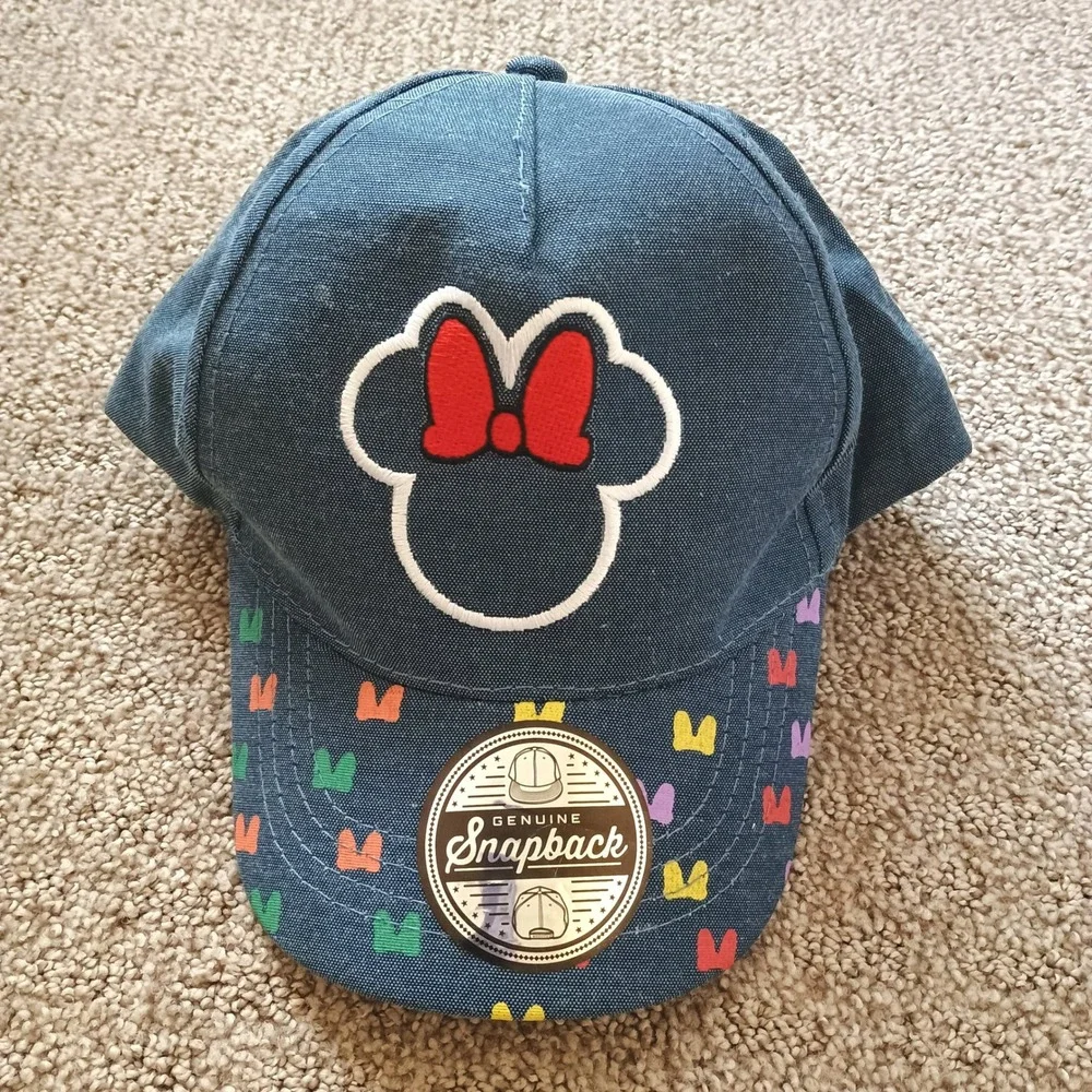 Disney Junior Minnie Mouse Girls Denim Snapback Hat Blue Toddler MIN2267 OSFM